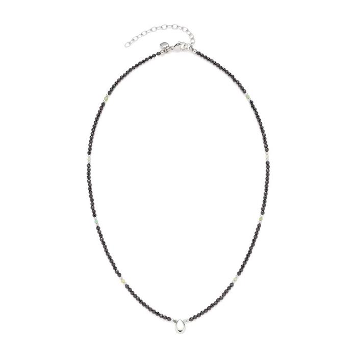 Ladies necklace lia ciao in stainless steel with pearls, black