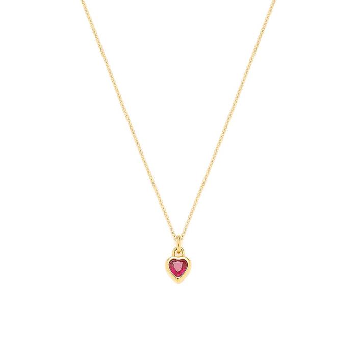Ami ciao heart necklace for ladies in stainless steel, gold-plated