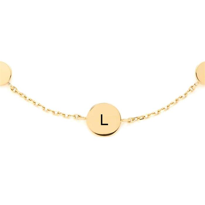 Pulsera milla ciao para mujer en acero inoxidable, oro