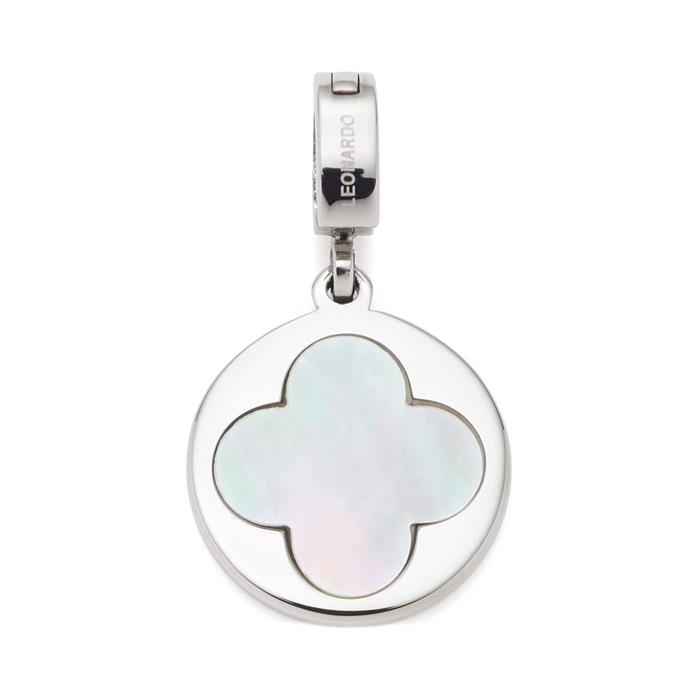 Clip&Mix engraving pendant Lida in stainless steel with mother-of-pearl