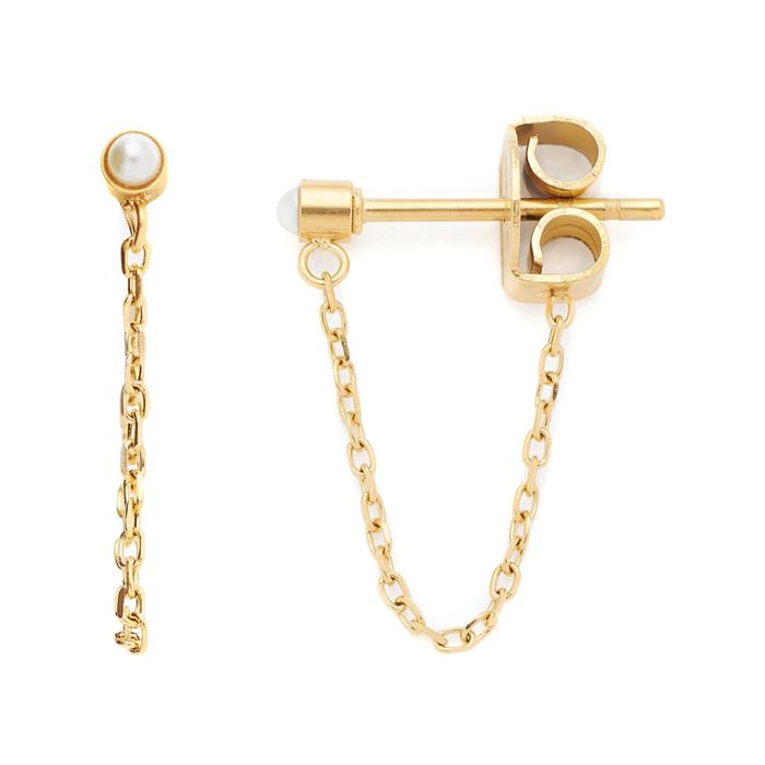 Elli Ciao earrings for women in gold-plated stainless steel