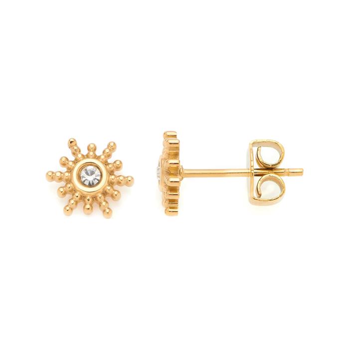 Pendientes Sally Ciao de acero inoxidable, oro IP