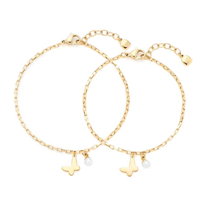 Pulsera Julien en acero inoxidable, oro IP