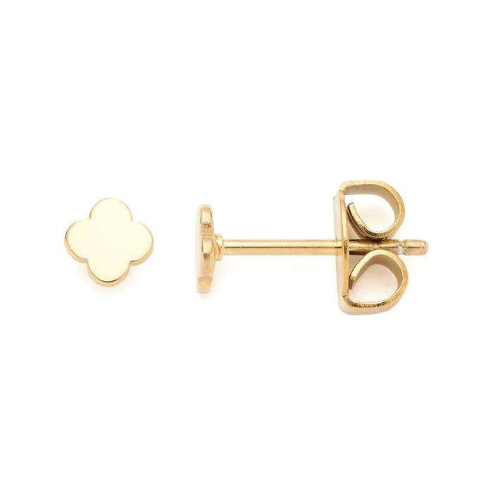 Janna Ciao ladies' ear studs in stainless steel, IP gold