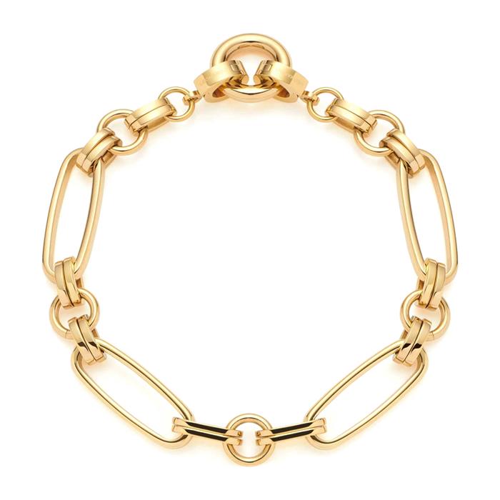 Mathilde bracelet in gold-plated stainless steel, Clip&Mix