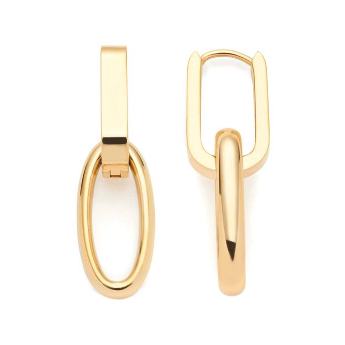 Pendientes de aro Mathilde para mujer en acero inoxidable, oro