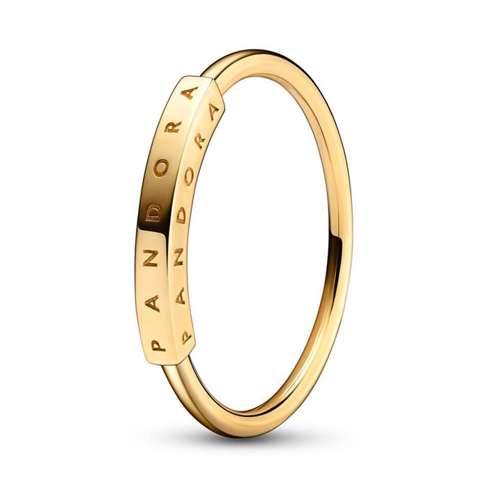 Ladies ring signature id, gold-plated