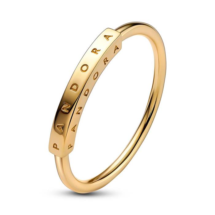 Ladies ring signature id, gold-plated