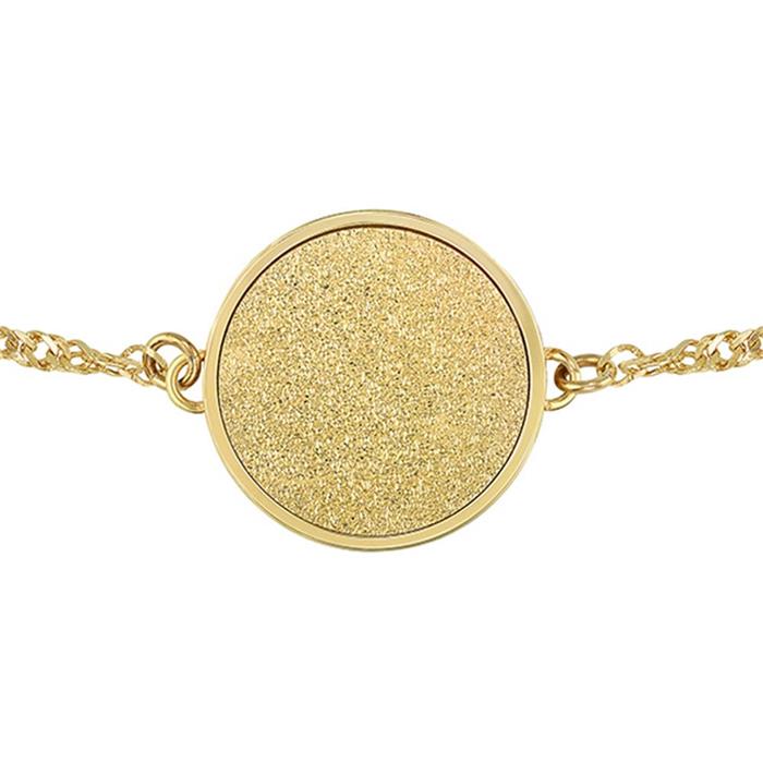 Armkette Medallion für Damen aus Edelstahl, gold