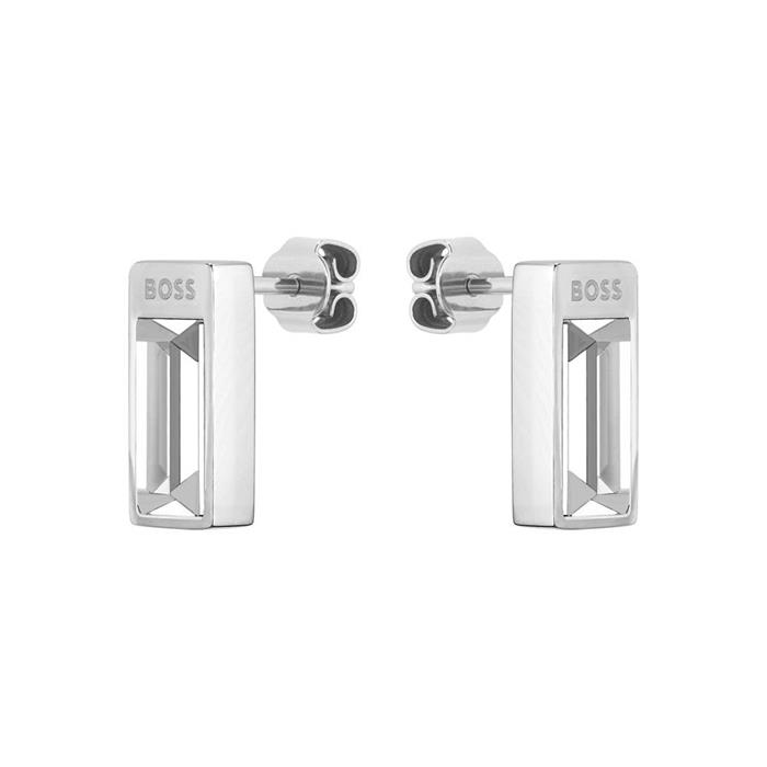Clia earrings for women in stainless steel with crystal