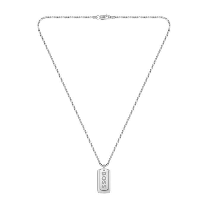 Dog tag engraving chain Devon for men in stainless steel