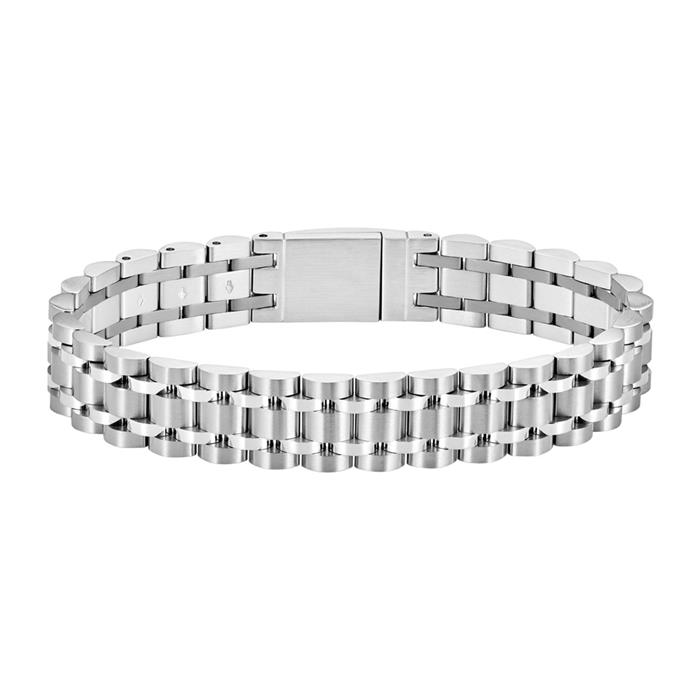 Men's link bracelet Owan made of stainless steel, can be engraved