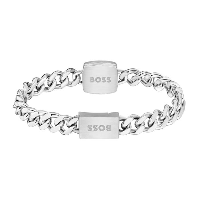 Pulsera acorazada Odell para hombre, de acero inoxidable, grabable