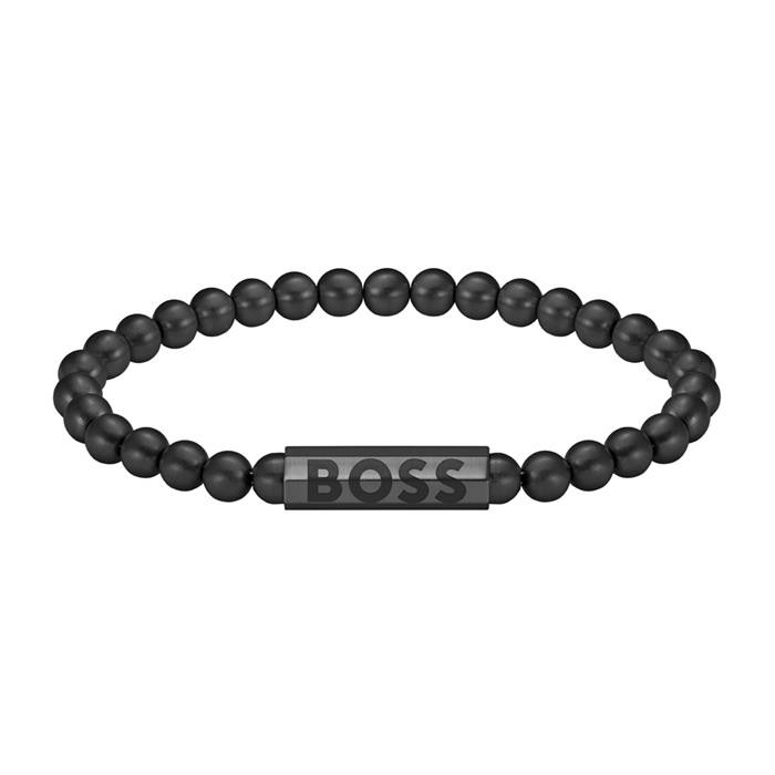 Sphere Metal Kugelarmband für Herren, Edelstahl schwarz