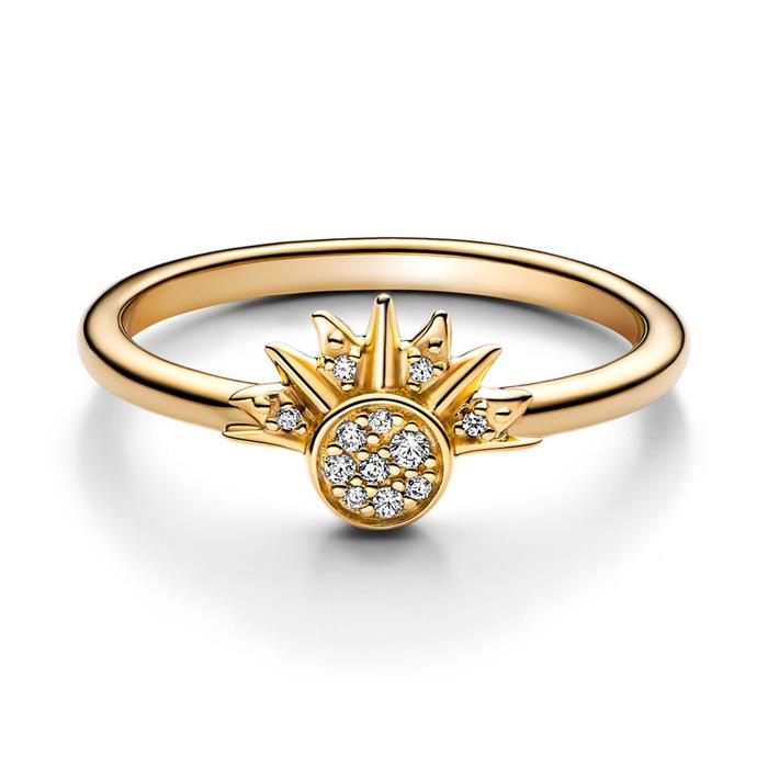 Ladies ring ME sun in metal alloy, gold-plated