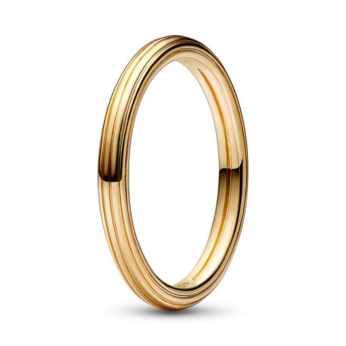 ME ring for ladies in 925 silver, IP gold