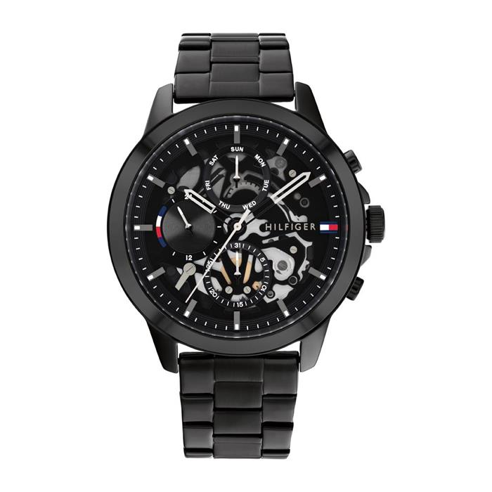 Men's multifunction watch henry made of stainless steel, black