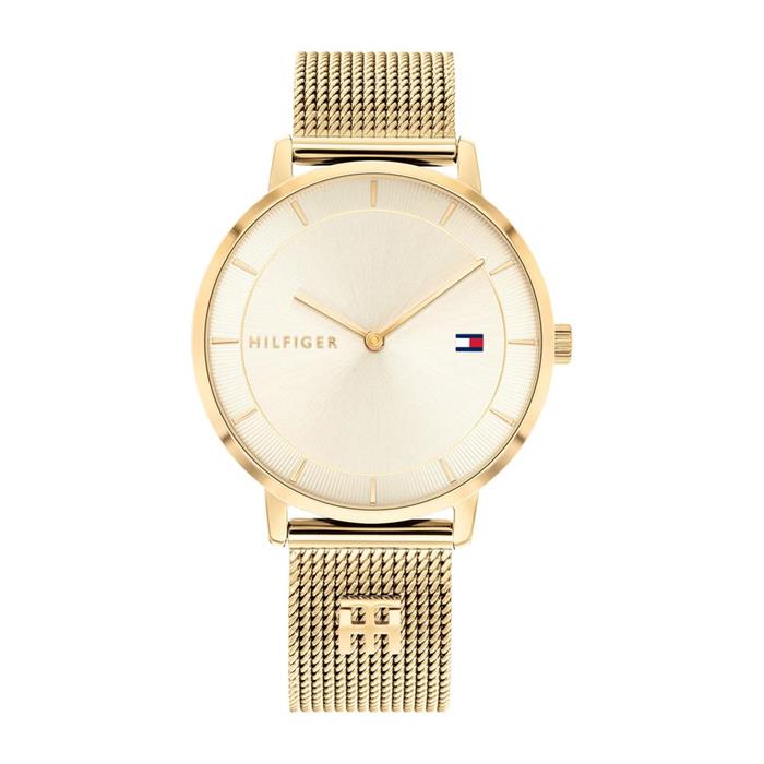 Ladies watch in gold-plated stainless steel