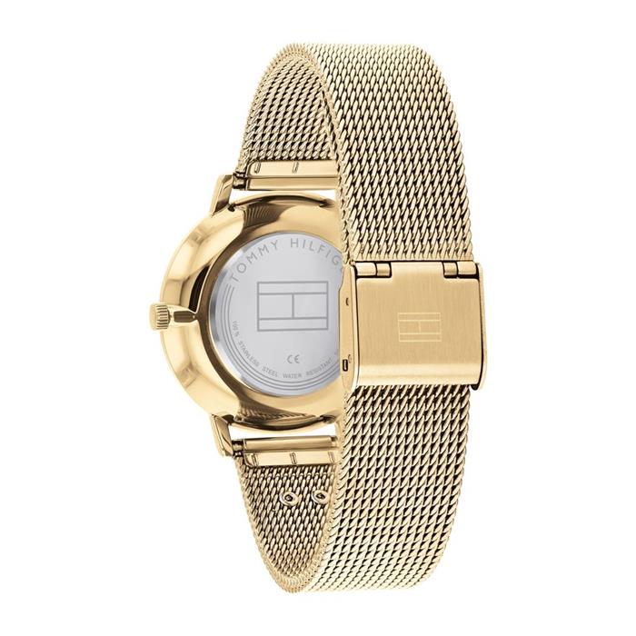 Ladies watch in gold-plated stainless steel