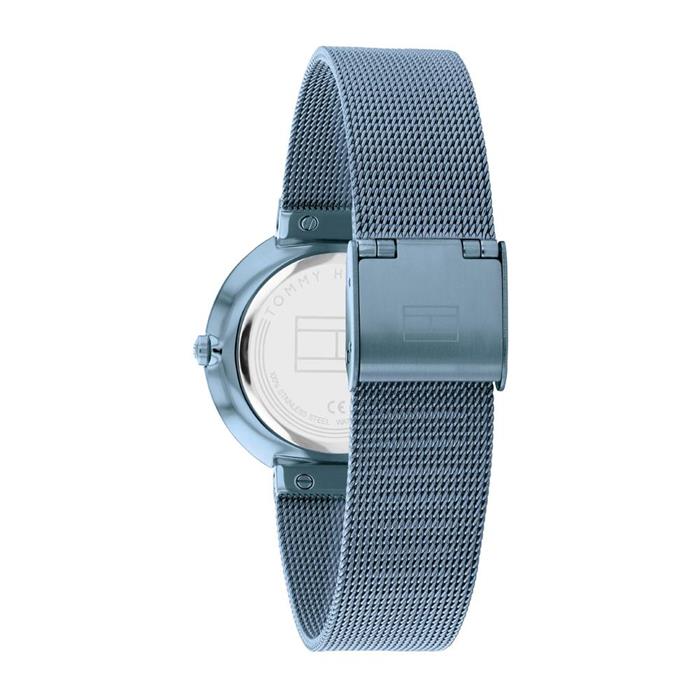 Libby Armbanduhr für Damen aus Edelstahl, blau