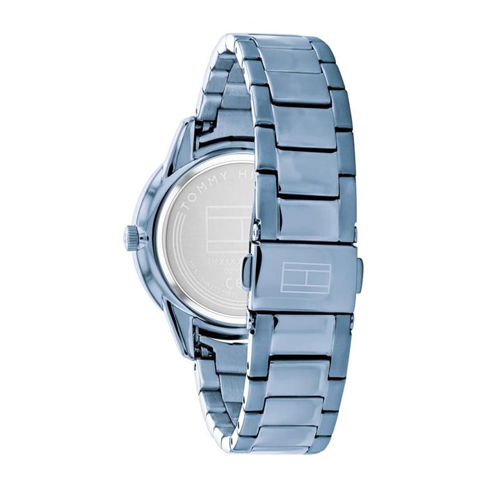 Reloj de mujer de acero inoxidable con nácar, IP azul