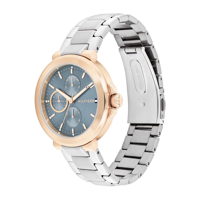 Reloj de cuarzo para mujer Lori en acero inoxidable, oro rosa