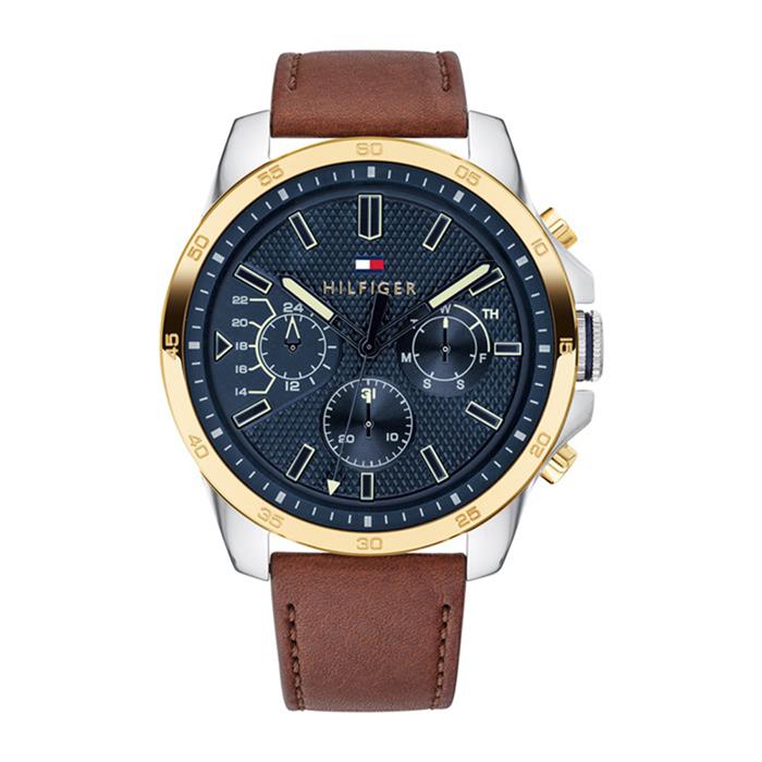 Watch Decker Casual For Men With Brown Leather Strap