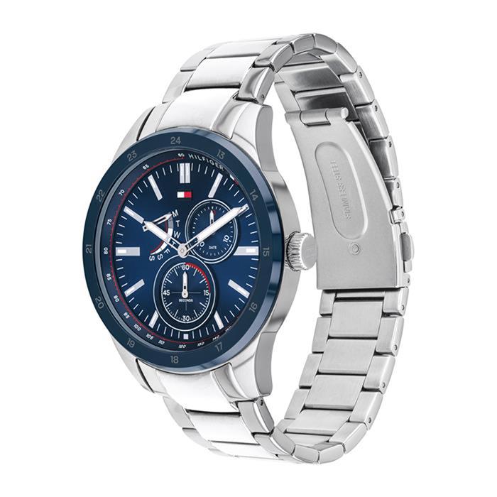 Stainless steel chronograph for men by tommy hilfiger