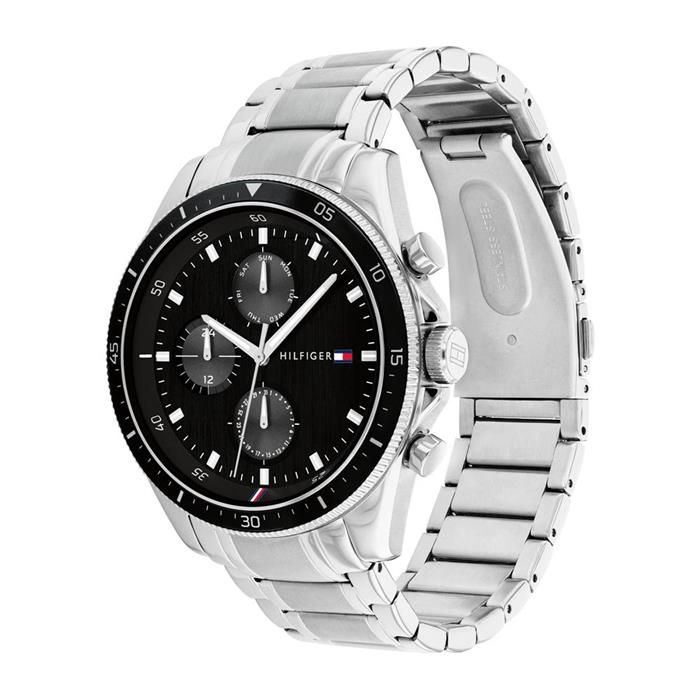 Reloj multifunción de acero inoxidable para hombre