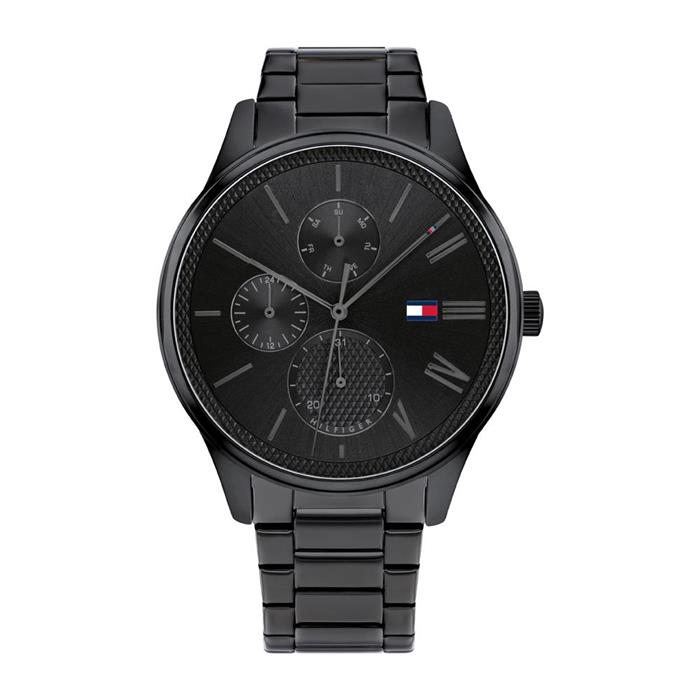 Men's Classic Multifunction Watch In Stainless Steel, Black