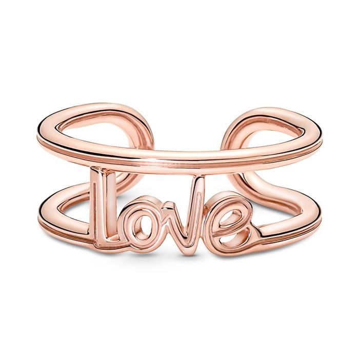 Open love ring for ladies, rose