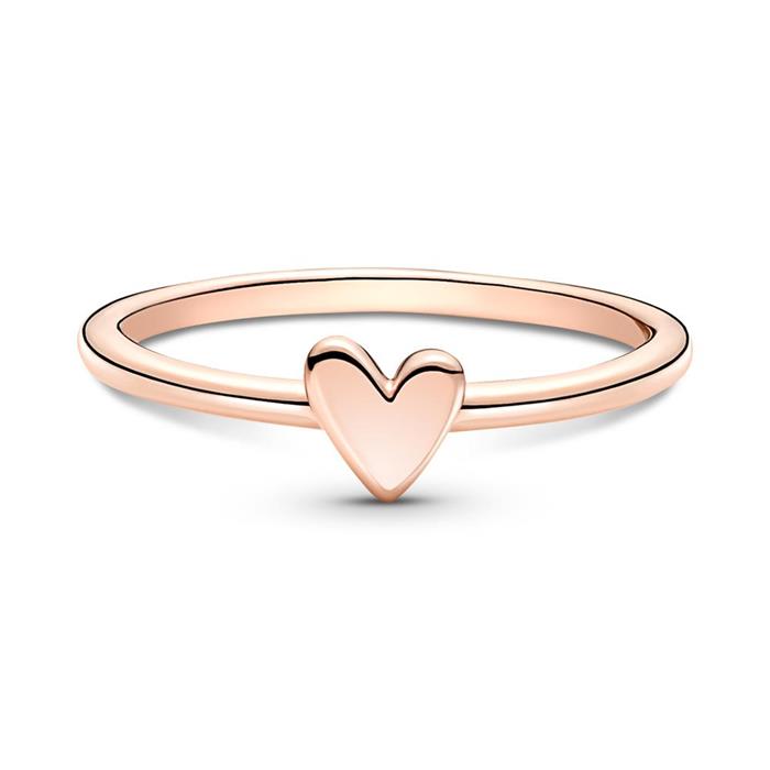 Heart ring for ladies, rose