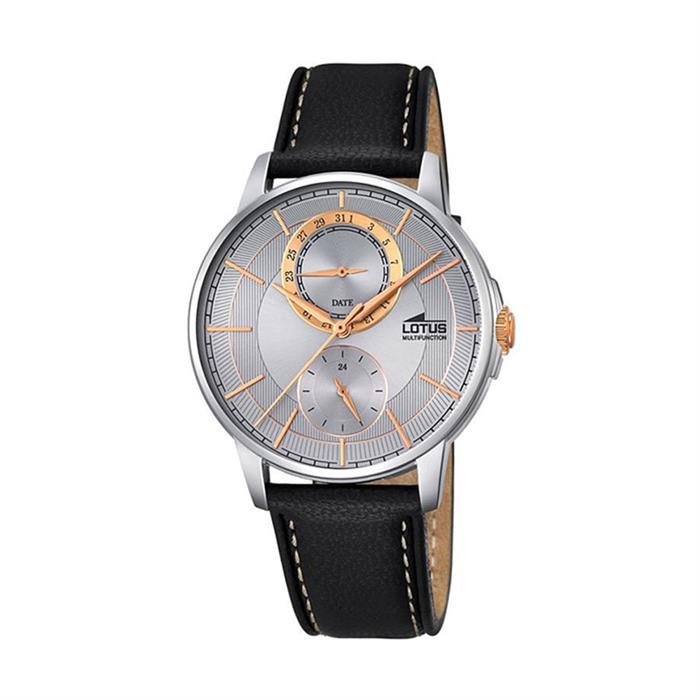 Lotus Classic 15954/3 Reloj de pulsera para hombre Clásico y simple,  plateado, Movimiento de cuarzo