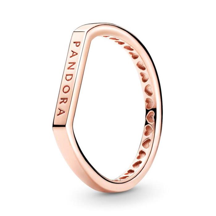 Logo Stacking Ring f&#xFC;r Damen, ros&#xE9;