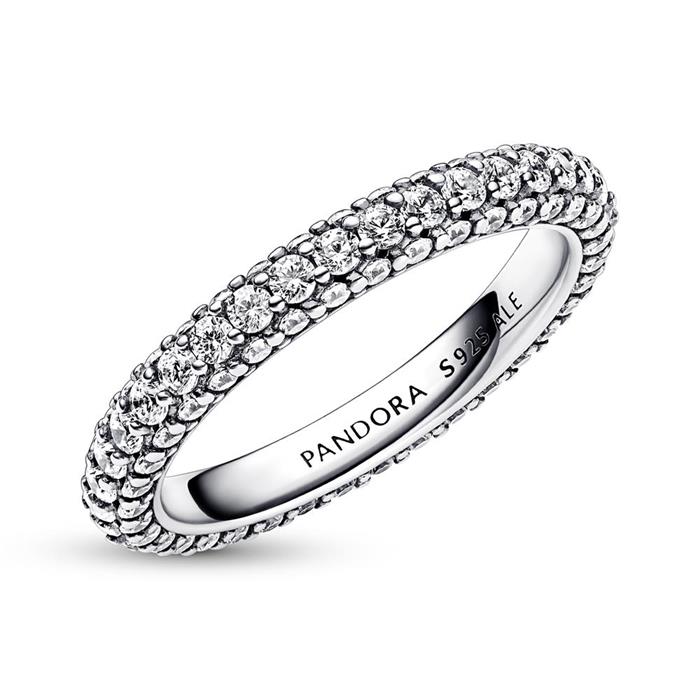 Pavé Damenring Timeless aus 925er Sterlingsilber