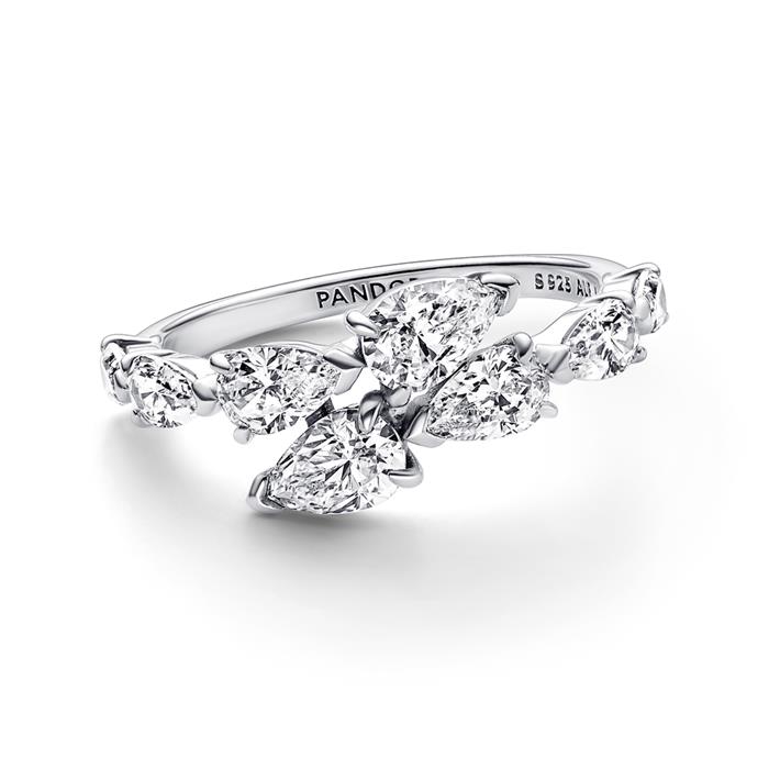 Moments ladies ring in sterling silver with zirconia