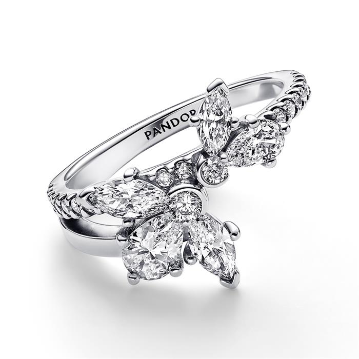 Moments herbarium cluster ladies ring in 925 silver