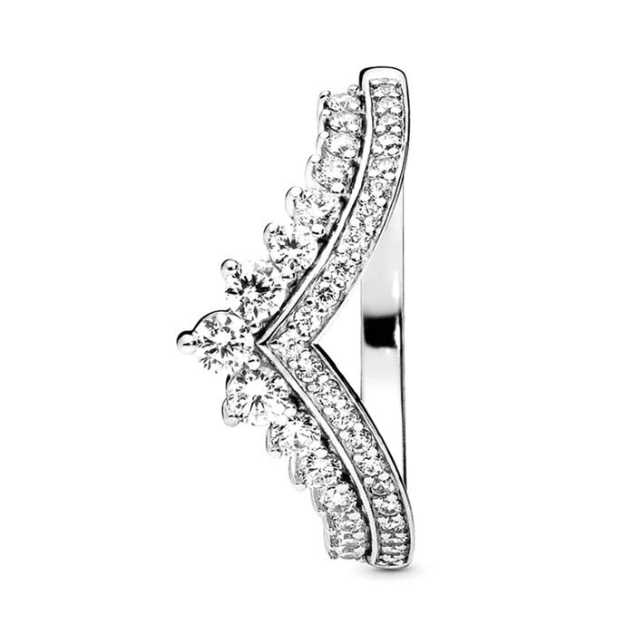 Ladies ring princess wish made of 925 silver with zirconia