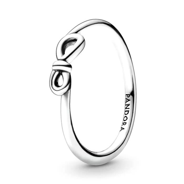 Ladies ring infinity knot made of 925 silver