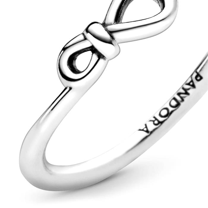 Ladies ring infinity knot made of 925 silver