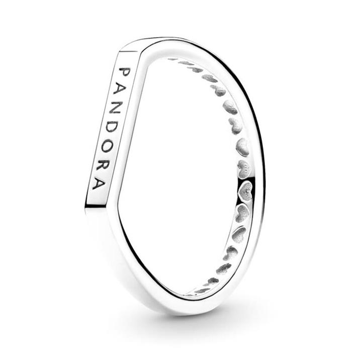 Logo stacking anillo de plata 925 para mujer