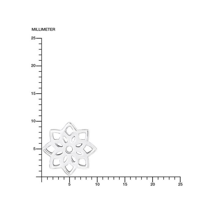 Damen Ohrstecker Blume aus Sterlingsilber