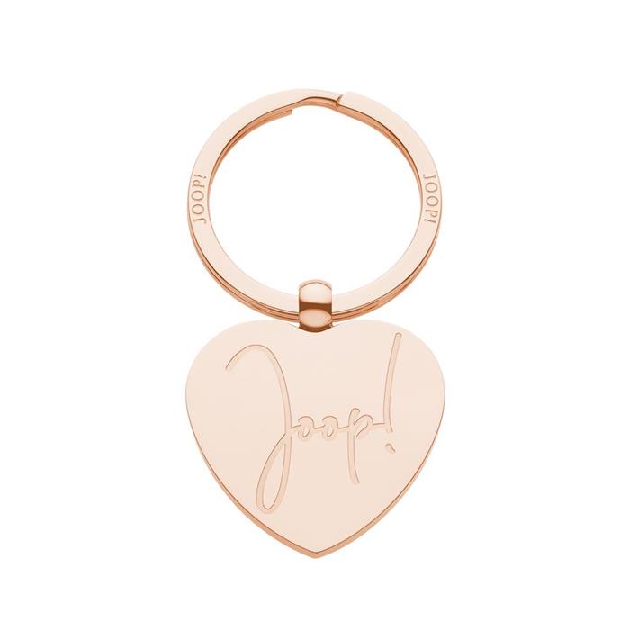 Engravable Heart Key Ring Stainless Steel, Rosé