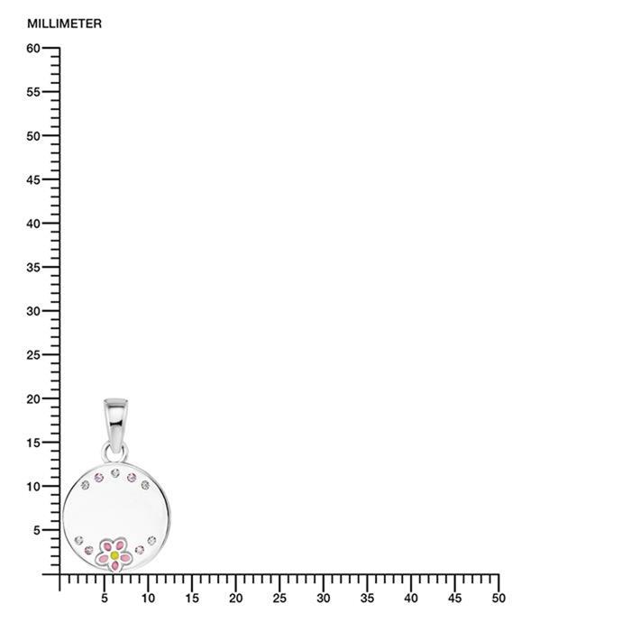 Meisjesbloemenketting in sterling zilver, graveerbaar