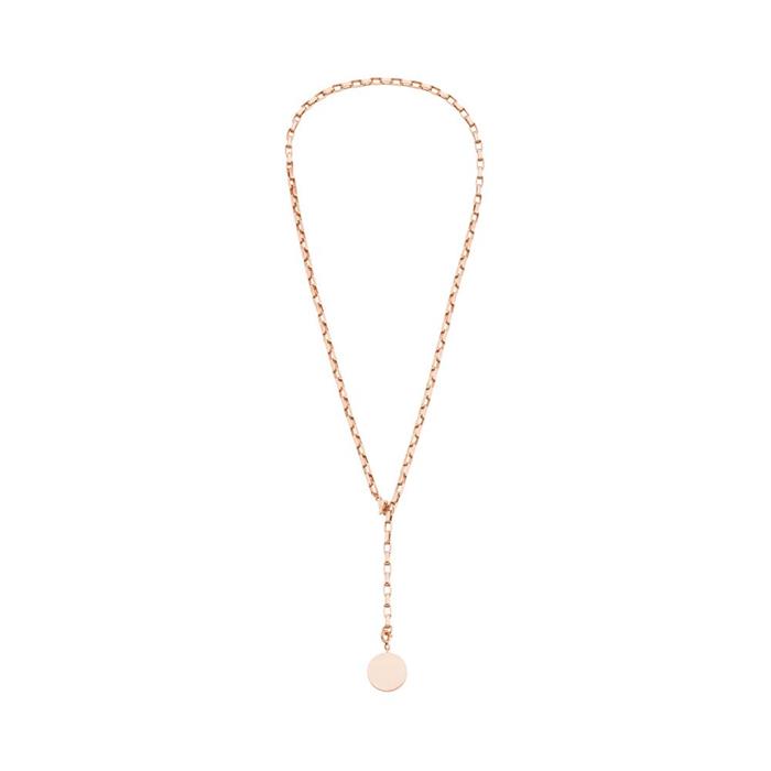 Necklace for ladies in stainless steel, IP rosé