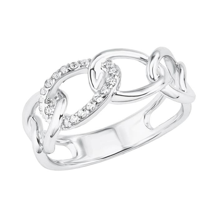 dramatisch Vooruitgang Dij s.Oliver Ring For Ladies In Sterling Silver With Zirconia 2028503