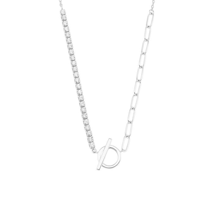 Halskette für Damen aus 925er Silber mit Zirkonia