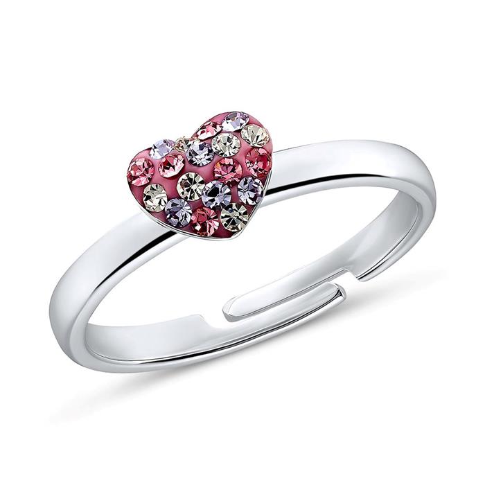 Sterling silver heart ring for girls