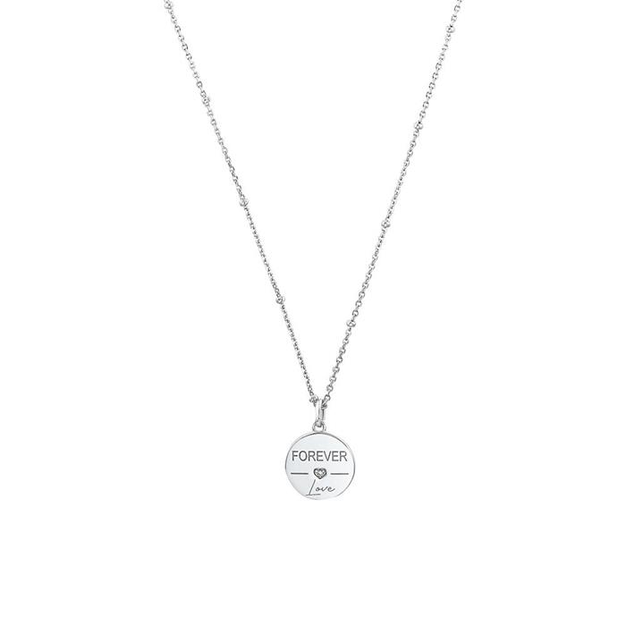 Ladies necklace forever love in 925 silver