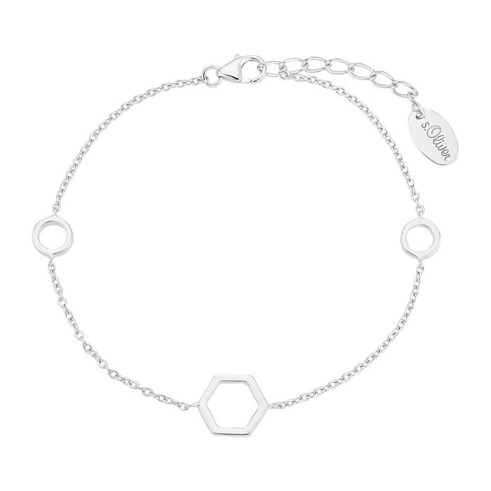 Armband Hexagon für Damen aus Sterlingsilber